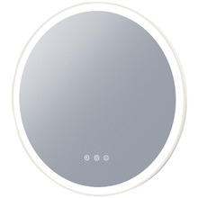 White Chante Dimmable LED Demister Mirror